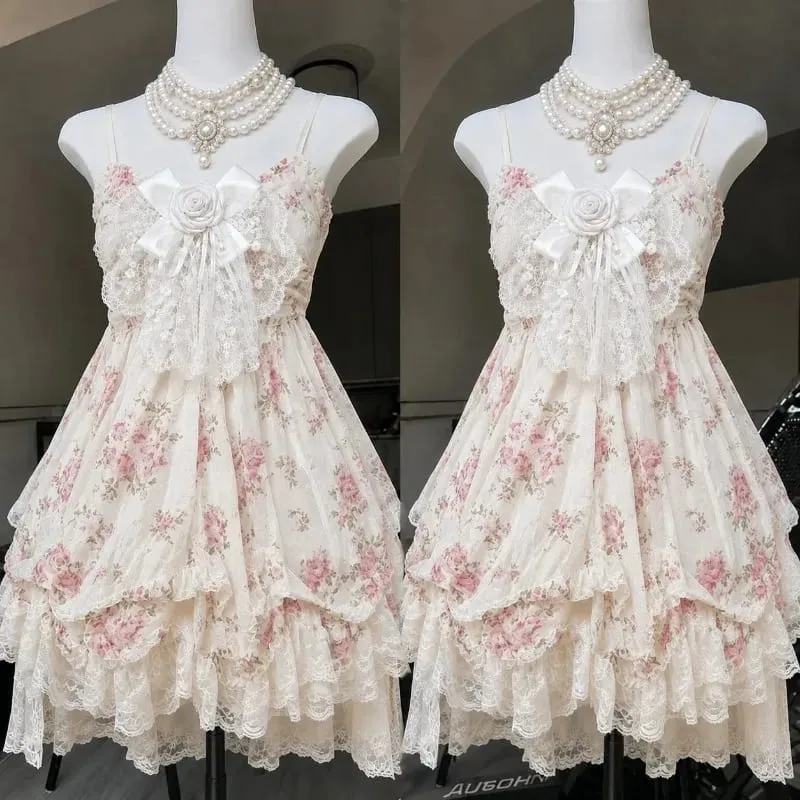 Gothic Retro Sweet Bud Mini Dress Women Harajuku Y2k Strap Dress Y2K Aesthetic Club Party Fashion Outfits — image 17
