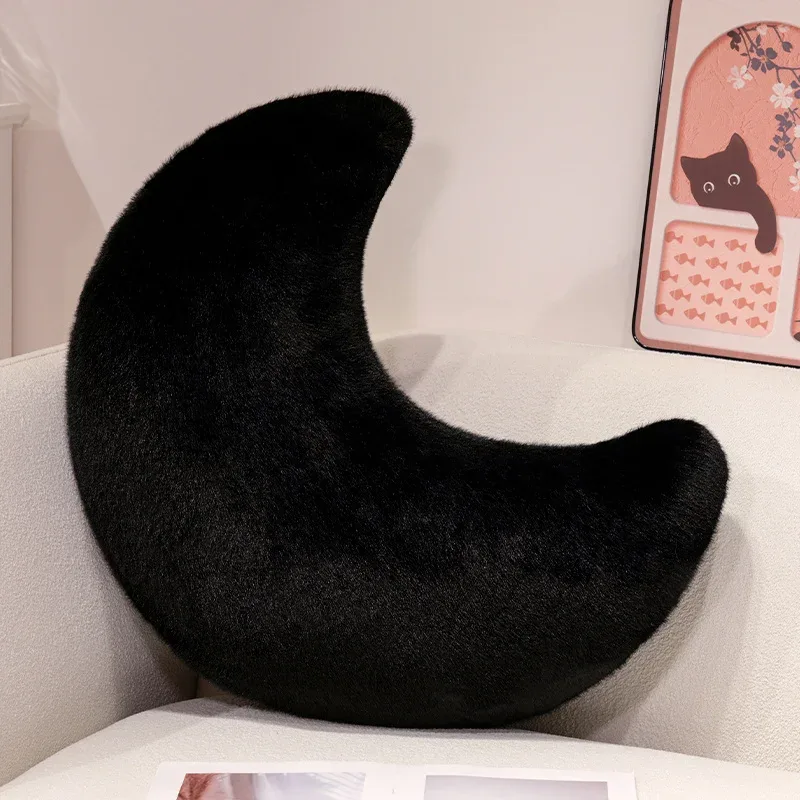 Moon Throw Pillows Soft Moon Shaped Pillows Plush Floor Cushions Middle Eastern Muslim Festival Home Bedroom Eid Al Fitr — image 13