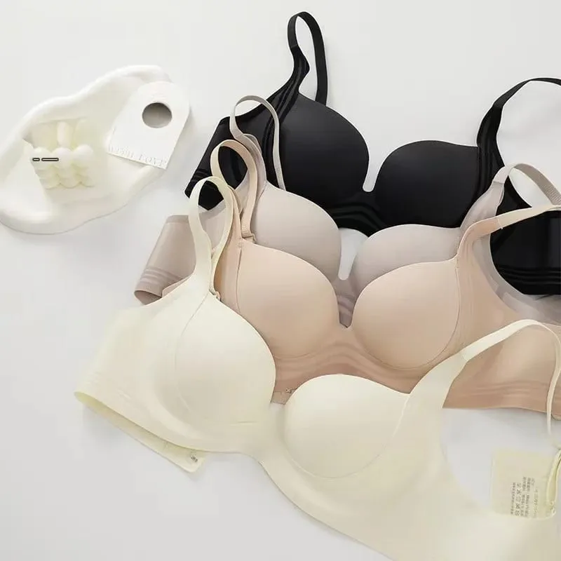 Sutiã push up sem costura, sutiã pequeno para coleta de seios, ampliador, anti-flacidez, parte superior fina e inferior grossa, sem arame, lingerie para mulheres, 2025 — image 3