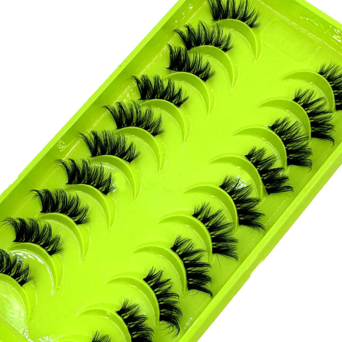 Black Eyelashes 10 Half Lashes Soft Natural Cat Eye Lashes Makeup Tool Extension Fluffy Faux Cils back-to-school season — image 2