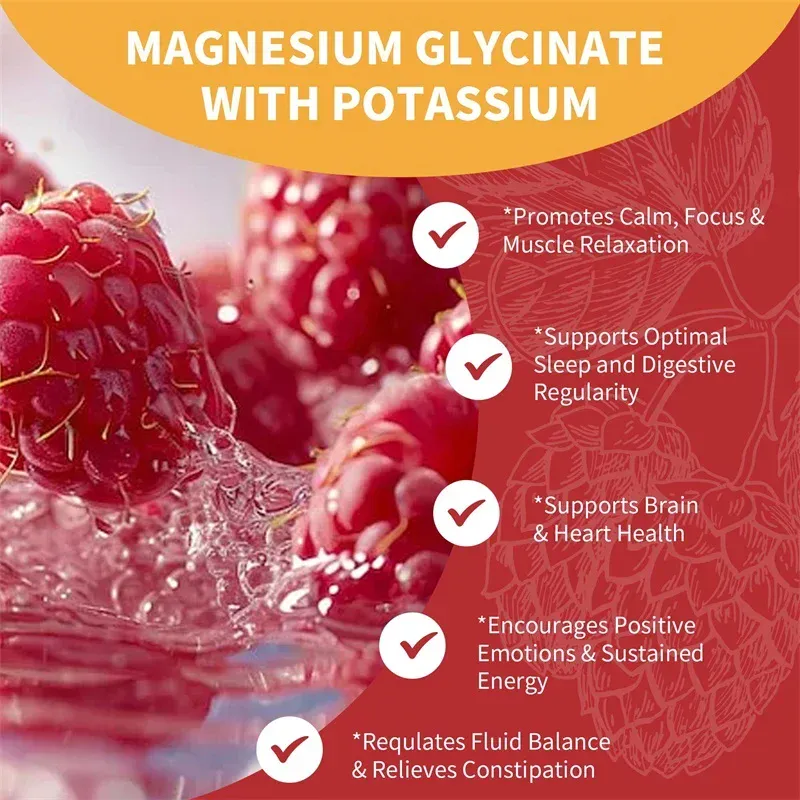 Magnesium Glycinate Gummies - Ang Kalusugan ng Utak ay Nagpapalakas ng Mga Kalamnan at Buto Nagpapabuti ng Pagtulog Relax Nerves — image 3