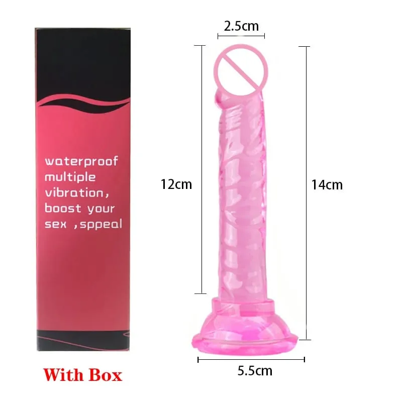 Realistic Dildo Strong Suction Cup Soft Crystal Jelly Dildo Penis Sex Toys for Woman Fake Dick Big Penis Anal Butt Plug Sex Shop — image 8