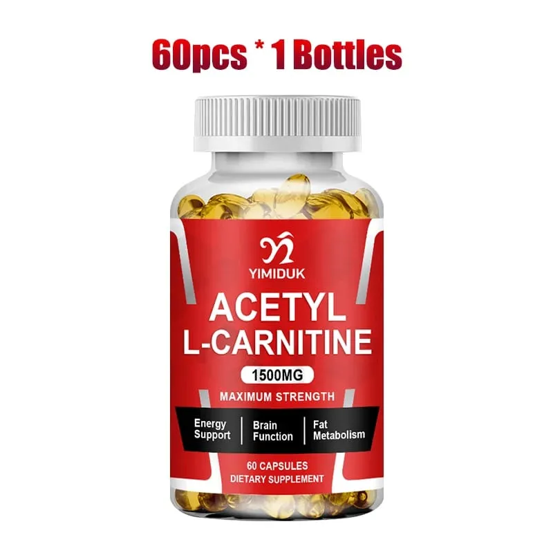 Buy 2 Get 2 Free! Pure Acetyl L-Carnitine Capsules Support Enhances Mental Clarity Mood & Learning Ability Cognitive Function