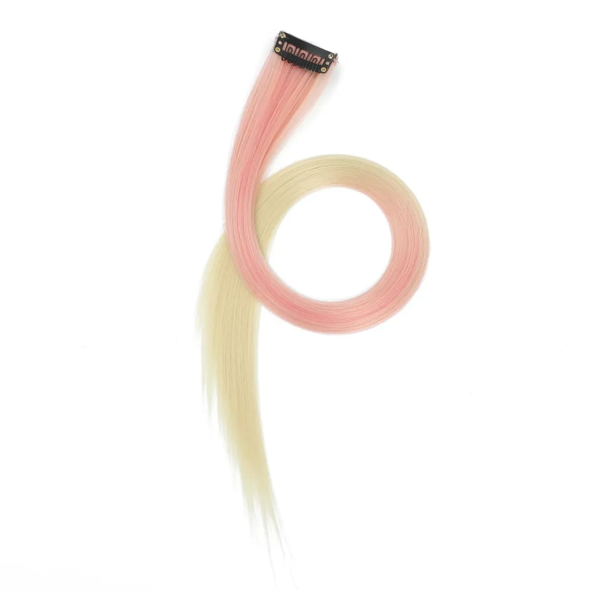 12pcs Colorful Bright Pink Hair Extensions Clip in Colored Party Highlights Extension Synthetic Hairpieces Straight for Women — image 23