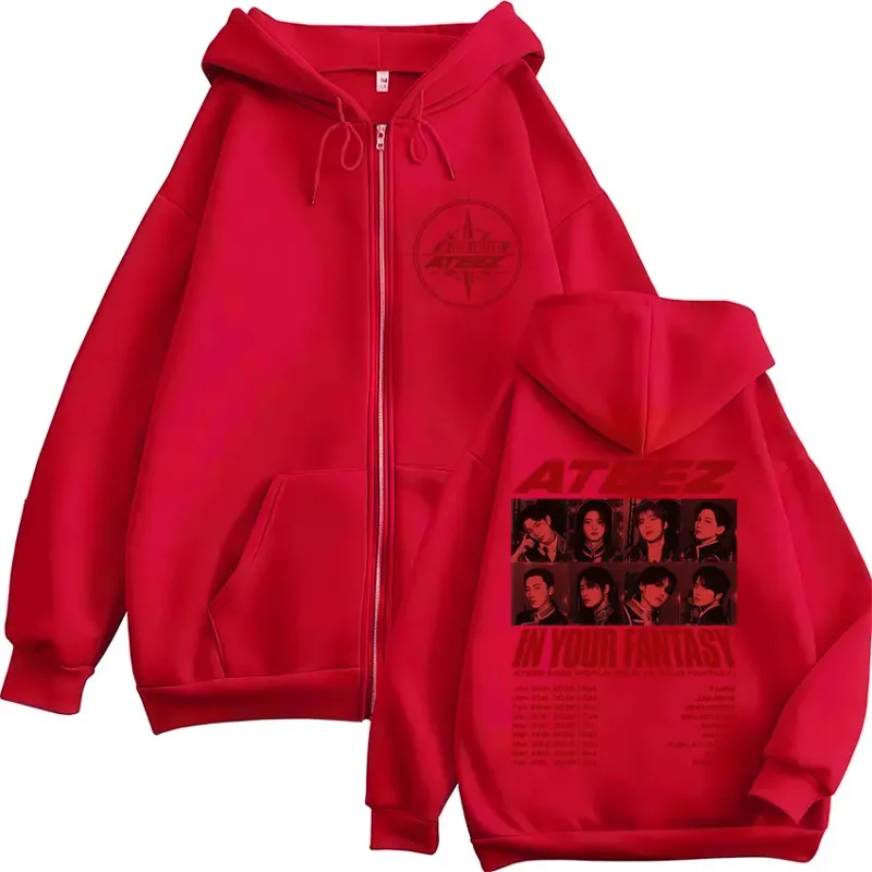 2026 World Tour in Your Fantasy Zipper Hoodies Korean Kpop Men Women Clothing Fashion Zip Up Sweatshirts Jackets Coats — image 4