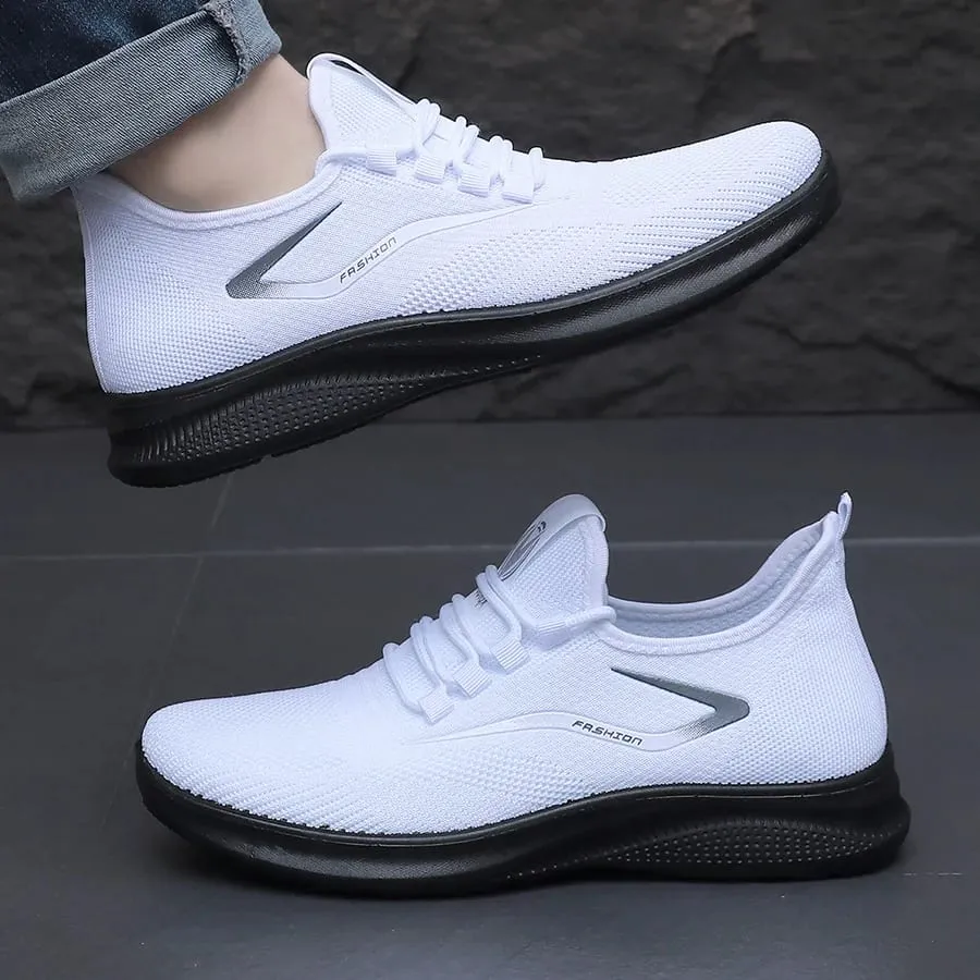 Men Comfort Knitted Loafer Sneakers 2026 New Arrival Breathable Air Knit Upper Slip On Shoes — image 4