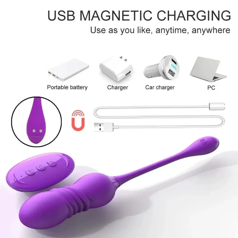 Retractable Vibration Vibrating Egg Wireless Remote Control Female Adult Sex Toys Female Masturbator Products
