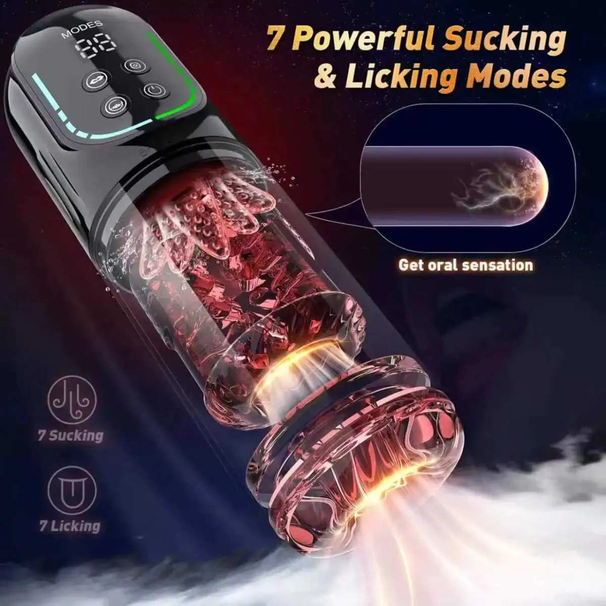 Automatic Male Masturbator Telescopic Rotation Vagina Masturbation Equipment Sex Toys for Men Goods for Adults Piston Mastubator — image 2