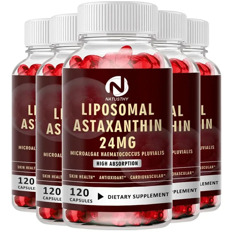 Liposomal Astaxanthin Capsules 24mg for Brain Heart Vitality Skin Joint Eye Immune Health — image 9