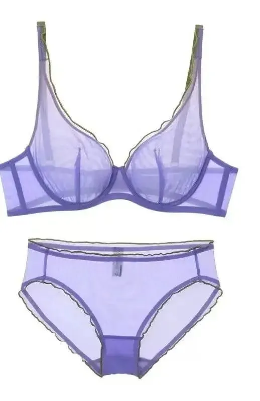 Full Coverage Minimiser Bra for Large Bust Ultra Thin Seamless Wireless Lift & Support Anti Sag Set BANERDANNI S-2XL 32-40 ABC