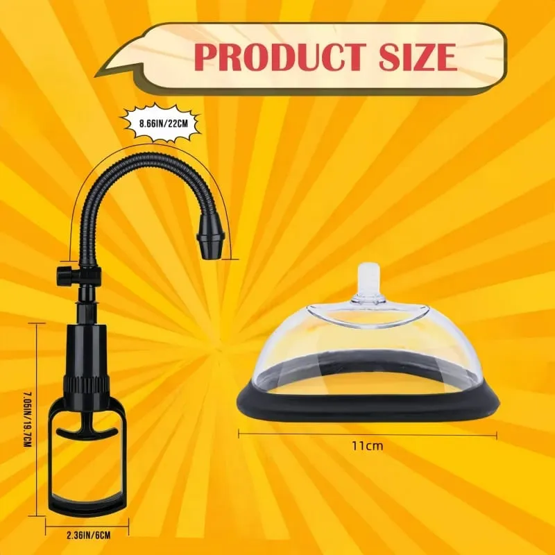 Manual Pussy Pump Vagina Clitoris Sucker Enlarge Vacuum Pump Manual Women Breast Massage Nipple Stimulator Adult Sex Toy