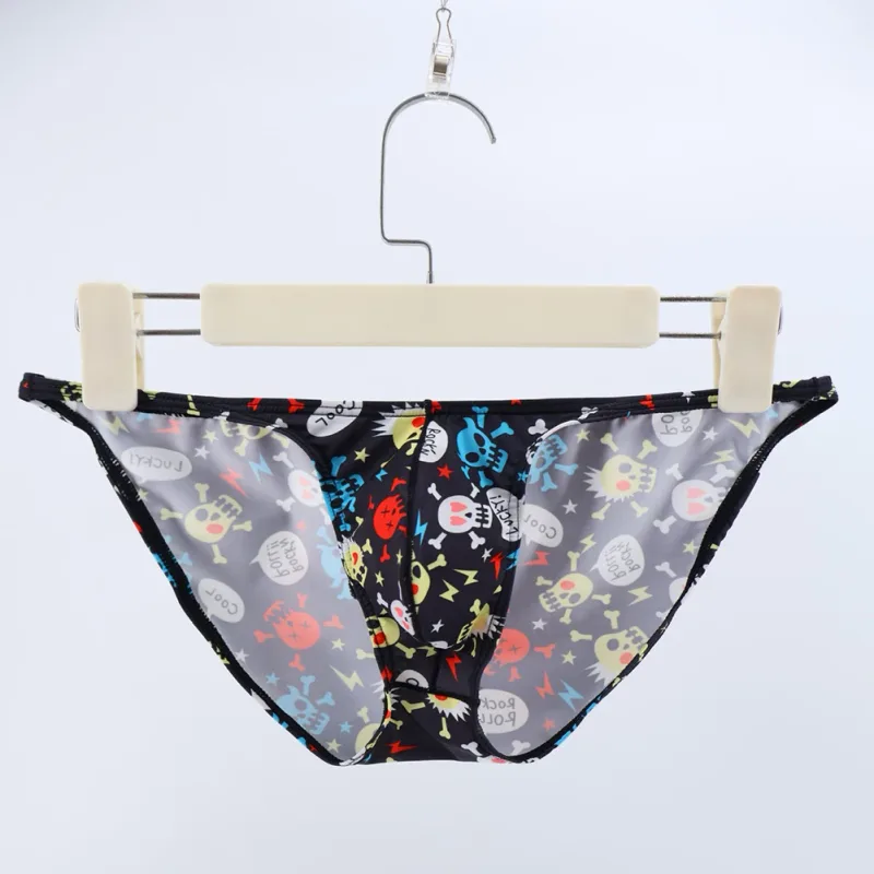 Men\'s Low Rise Underwear Briefs with Big Bulge Pouch and Skull Print Design Comfortable Stretch Fabric for Daily Wear — image 21