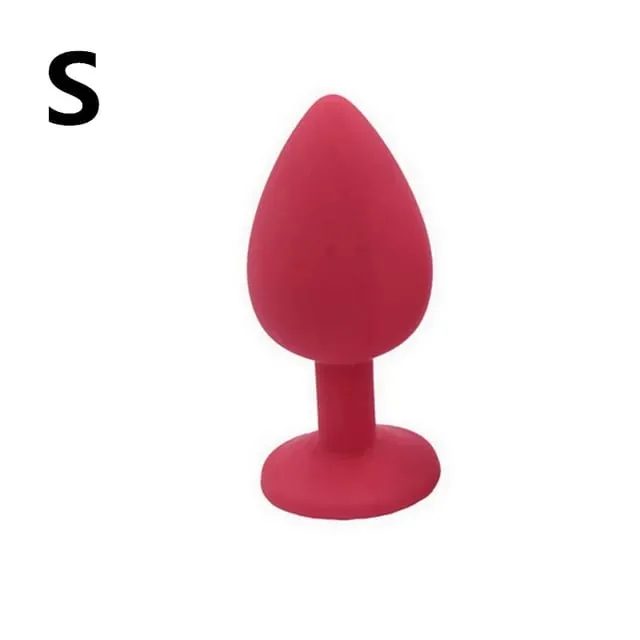 Unisex Silicone Butt Plug 3 Sizes Anal Dildo Sex Stopper Adult Toy for Men/Women Couple Anal Trainer No Vibrator — image 15