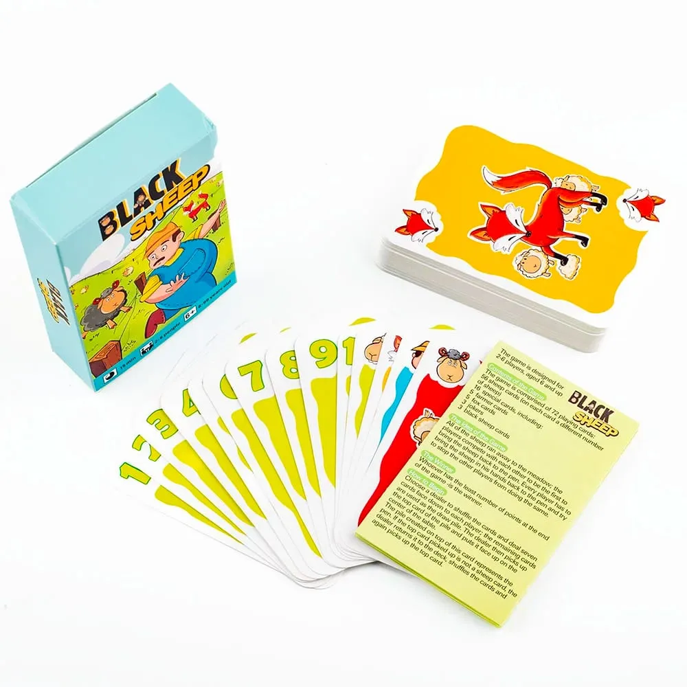 10.6*7.5 cm Hot Sale Black Sheep Party Game Cards Interactive Intellectua Board Game Funny Family Friends PartyToy Gift for Kids — image 6
