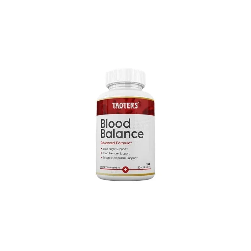 Natural Blood Balance Capsules - Vitamin C B6 12 Hawthorn Heart & Blood Sugar Balance Circulation Support Promotes Metabolism