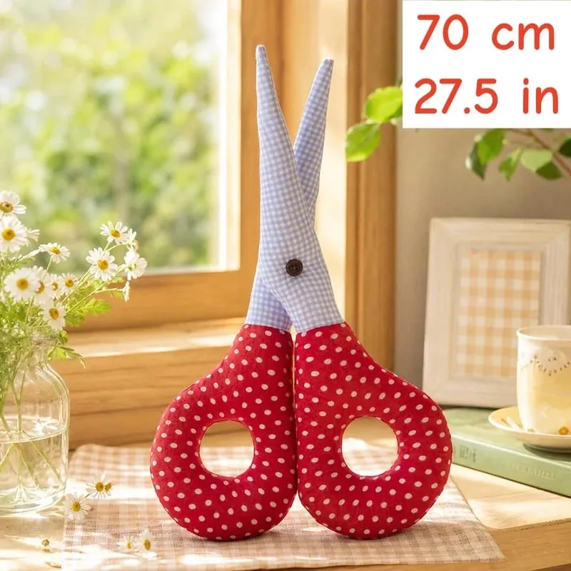 Scissors Plush Pillow Cos Gwen Cute Creative Simulation Cloth Scissors Stuffed Toy Soft Cushion Funny Stress Relief Gift — image 11