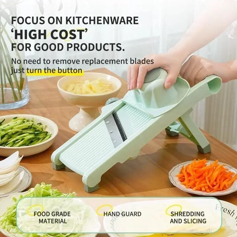 Multi-function Vegetable Slicer Household Fruit And Vegetable Cutter Manual Adjustable Knob Lemon Potato Grater Kitchen Gadgets