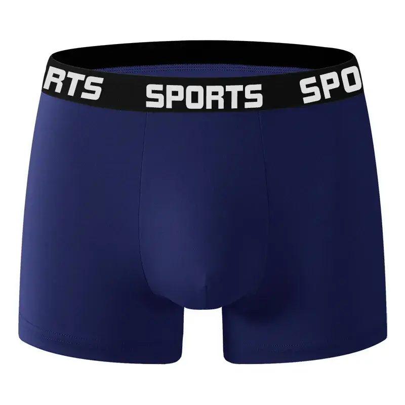 10PCS/Pack Men SPORTS Boxer Shorts Underwear Comfort Trend Panties Man Simple Breathable Underpants Sexy Male Intimate Panties — image 3