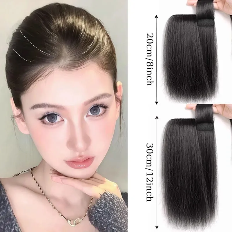 Synthetic Hair Extensions Volume Hair Pad Wig Clip-in Root Lifter Pad Hairpiece with Sponge Invisible Hair Pad for Women Wear — image 2