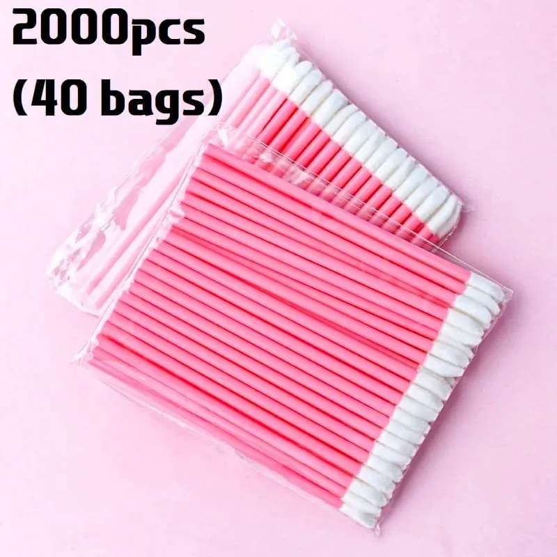 Pukal 50/500/2000Pcs Berus Bibir Aplikator Profesional Borong Tongkat Gincu Wanita Berus Gloss Bibir Aksesori Alat Solek