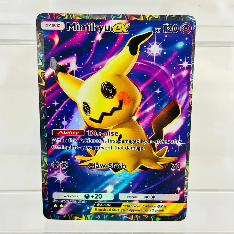 Mimikyu ex English Version Collectible Grade DIY Foil Texture Nice Condition Premium Anime Collection Cards — image 5