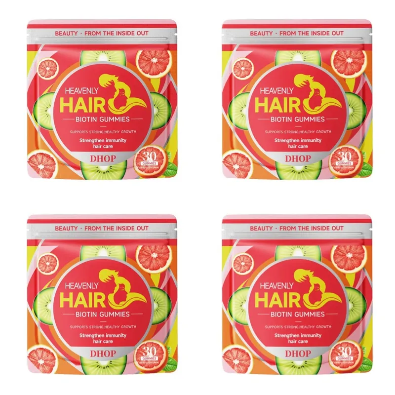 Biotin Gummies with Vitamin C and B12 Supports Strong Healthy Hair Growth Hair Care with Kiwi and Pomelo Extract - 15 Servings — image 10