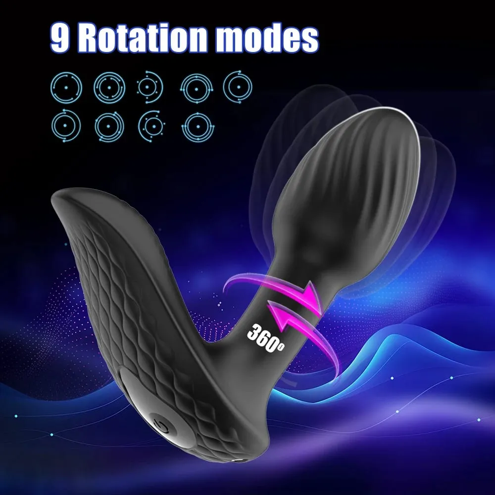 Wireless Remote 9 Modes Anal Plug Vibrator 360 Rotation Wearable Vibrating Butt Plugs Prostate Massage Adult Sex Toys For Women — image 5
