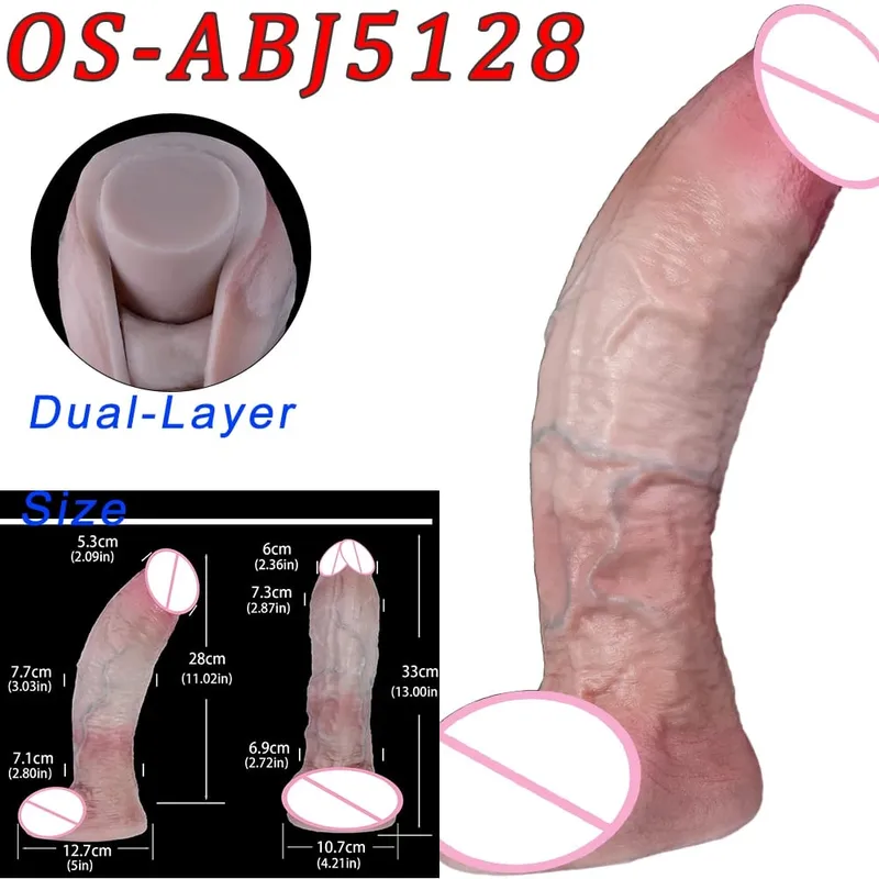 47 cm Realistische Lange Dildos Doppel Kopf Anal Vaginal Stimulator Sex Spielzeug Mit Sauger Für Lesbische Paare Homosexuell Männer erwachsene Werkzeuge