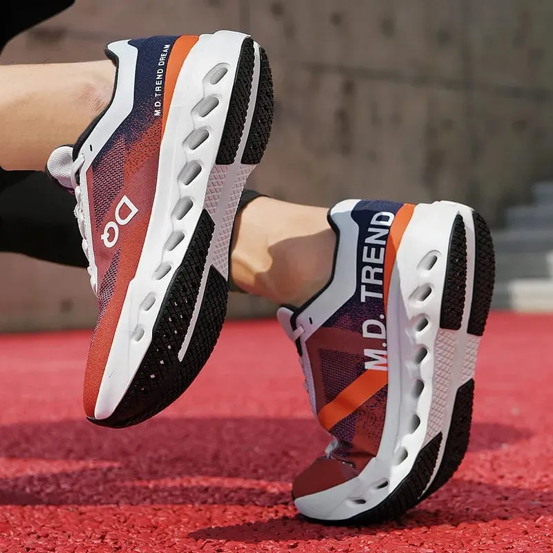 Men Sports Running Shoes Marathon Air Cushion Breathable Lightweight Comfortable Women Outdoor Athletic Sneakers Jogging Tenis — image 3