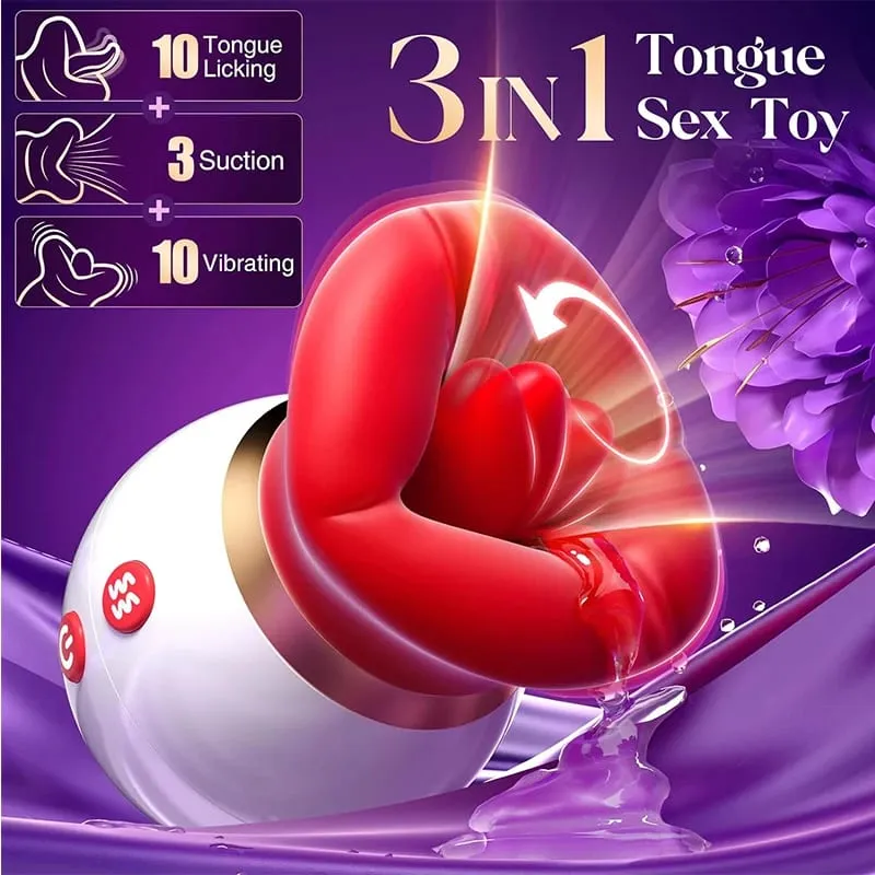 Powerful sucking vibrator female tongue licking sex toys sucker female oral nipple stimulator adult electric sex toys. — image 11