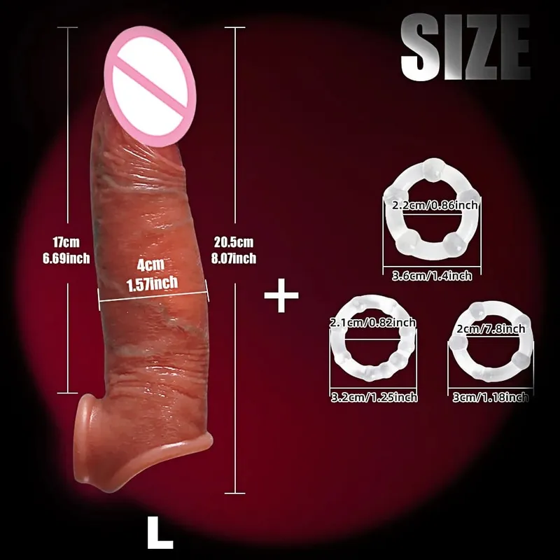 Man Dick Enlargement Semen Lock Ring For Men Delayed Ejaculation Soft Silicone Penis Sleeve Hollow Cock Ring Adult 18+ Sex Toy — image 21
