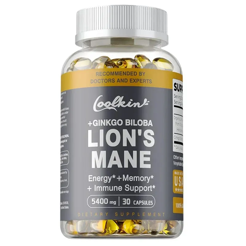 Lion's Mane Mushroom Capsules - Ondersteunt de gezondheid van de hersenen, verbetert de mentale helderheid en verbetert het geheugen en de concentratie — image 9