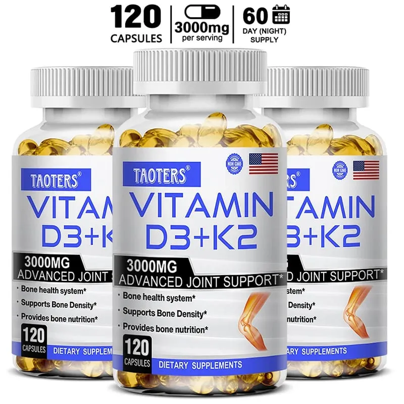 Eklem Kemik ve Bağışıklık Sağlığını Destekleyen D3+K2 Vitamini Takviyesi GDO'suz Formül Kolay yutulan D ve K Vitamini Kompleksi — image 10