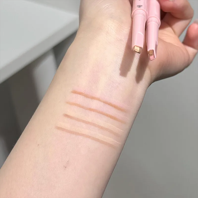 Two-tone Paste Lying Silkworm Pen Under Eye Liner Brighten Shadow Pencil Makeup Nude Pink Beige Eyeliner Pen Contouring