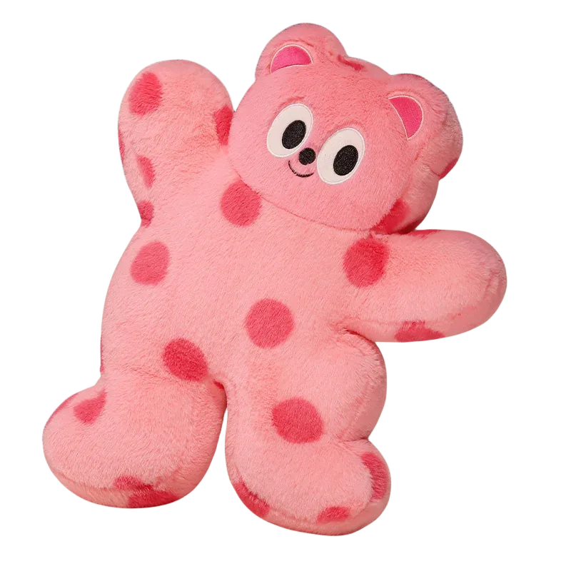Dekorasi Sofa Bantal Bunga Girly Selebriti Bantal Beruang Kucing Lucu Boneka Hewan Mainan Mewah Kelinci Lingkaran Bunga Pelangi Natal — image 9
