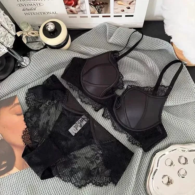 Black Purple French Lace Lingerie Full Bust Minimizer Bra Reduce Breast Size Lift Shape Prevent Sagging Sexy Push Up S-XL 32-38 — image 11