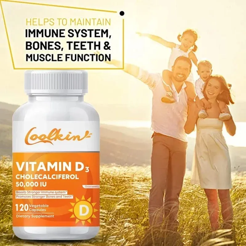 Hochwirksames Vitamin D3 50.000 IE – 120 vegetarische Kapseln – Glutenfreies, gentechnikfreies Vitamin-D-Ergänzungsmittel — image 6