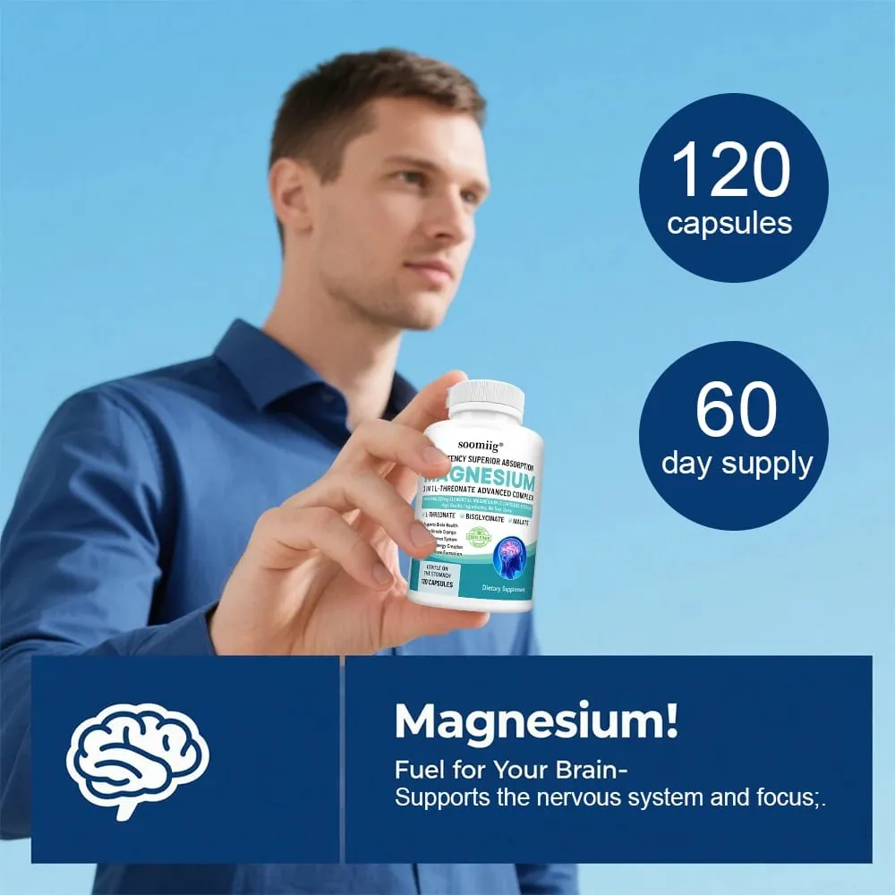 3 σε 1 - L-Threonate Magnesium Glycinate Malate Υγεία του εγκεφάλου Υποστήριξη ύπνου Ενισχυμένη ανοσία Ενεργειακός μεταβολισμός — image 6
