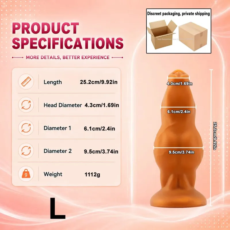 NEW Large Animal Penis Huge Dog Cock Dildo Suction Cup Masturbator Female Anal Butt Plug Big Anal Plug Adult Sex Toys Products