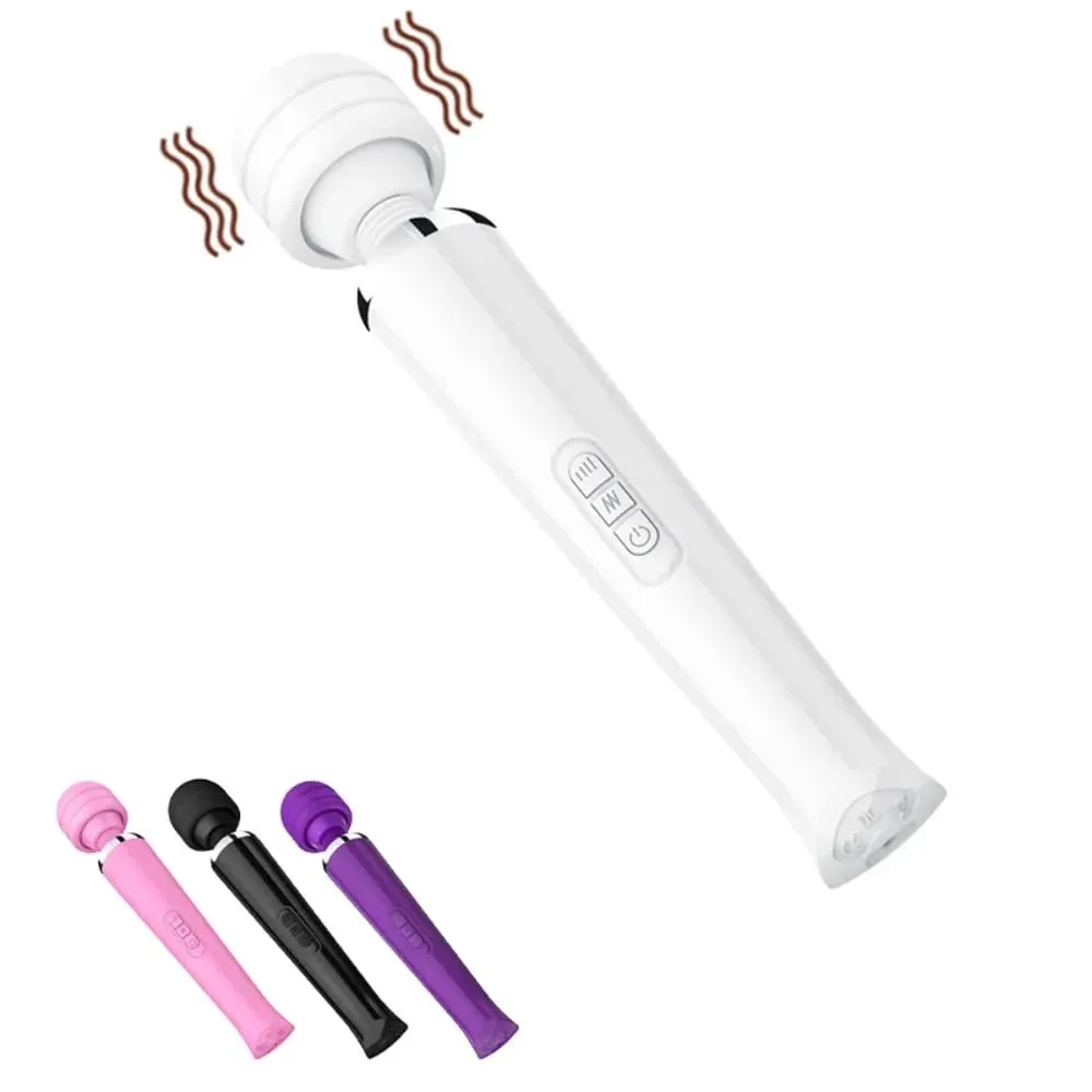 Big AV Body Massager Magic Wand Powerful Vibrator for Women G Spot Clitoris Stimulator USB Charging Adult Sex Toys for Woman — image 1
