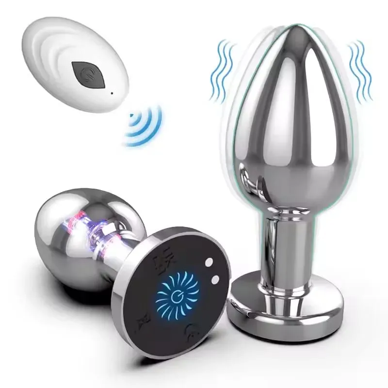 360° Rotation Wiggle Remote Control Vibrator Butt Plug for Men Prostate Massager Gay Anal Vibrator Anal Plug Adults Sex Toys