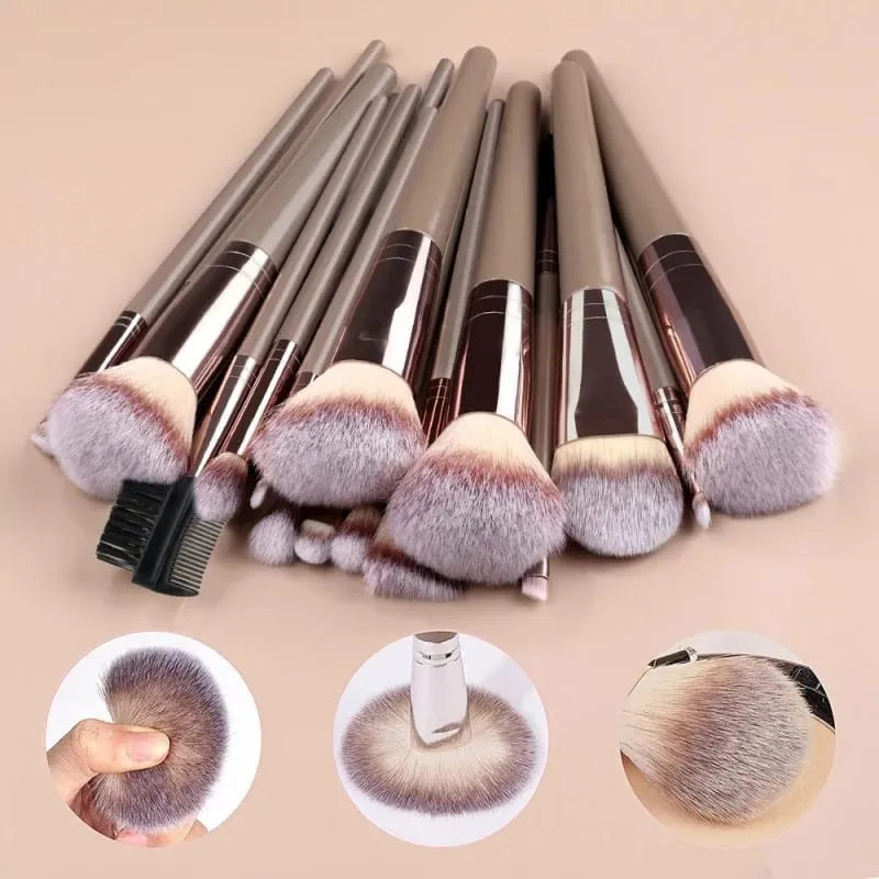 3-20PCS Makeup Brushes Soft Fluffy Makeup Brush Set Cosmetic Tools for Foundation Powder Eyeshadow Kabuki Blending Beauty Tool