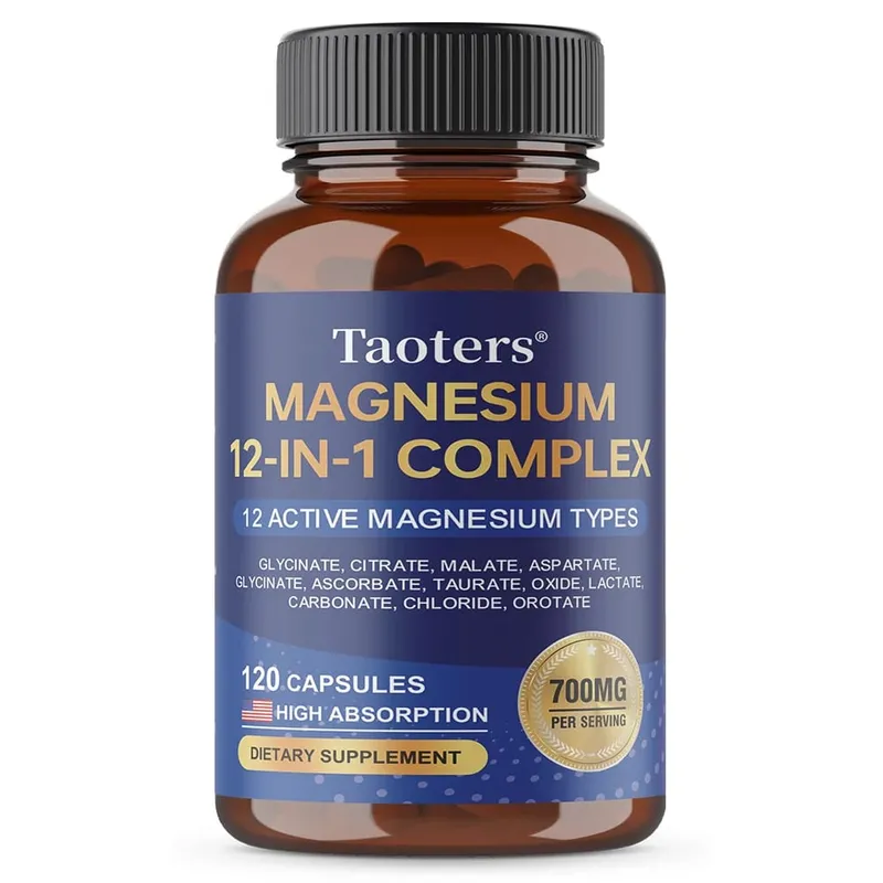 Magnesium 12-IN-1 Complex - Supports Heart and Bone Health Aids Relaxation Improves Muscle Strength and Boosts Immunity
