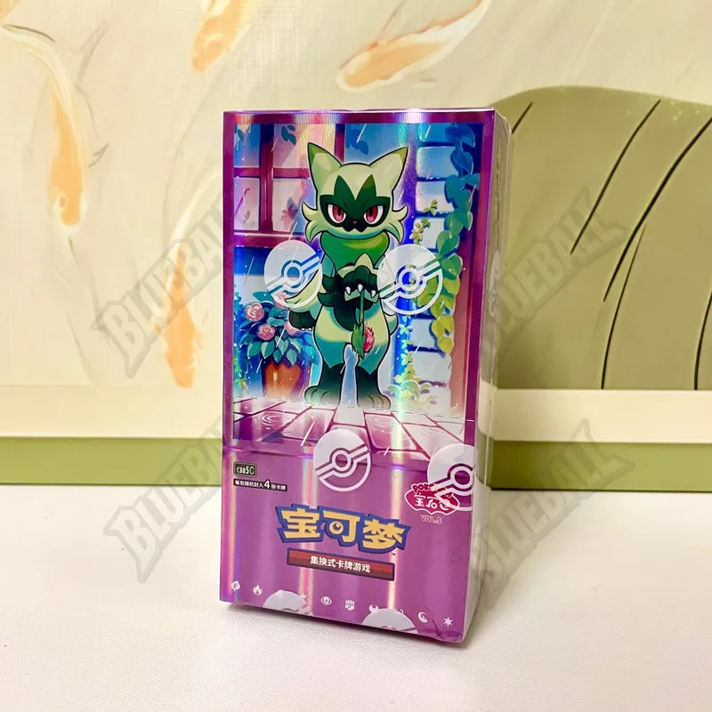 Оригинальный пакет с драгоценными камнями Pokemon Scarlet Violet Vol6, тонкая коробка TCG, коллекционные боевые коллекционные карточки, упрощенная китайская версия, игрушки в подарок — image 4