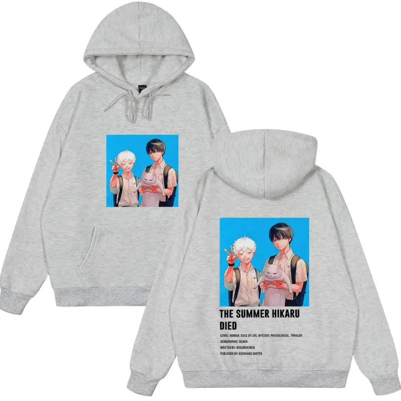 Anime The Summer Hikaru Died Hoodies Hikaru Yoshiki Manga Hoodies Men Women Casual Clothing Cozy Long Sleeve Funny Streetwears — image 10