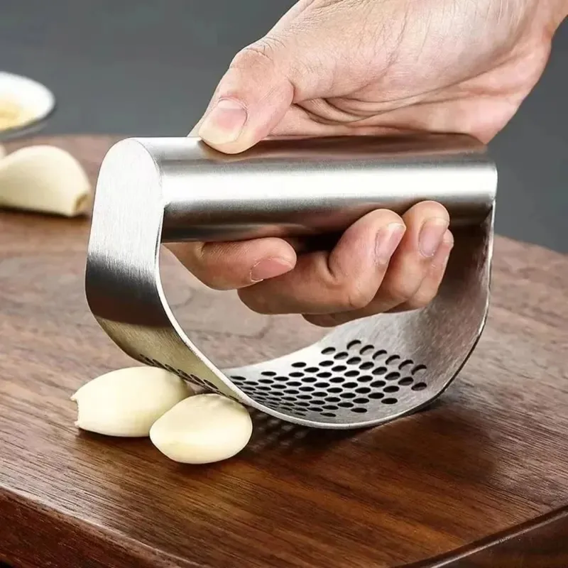 Handmatige roestvrijstalen knoflookmolen Knoflookbrekerpers voor fruitgroente Keukengadget Handmatige keukenmachines — image 2