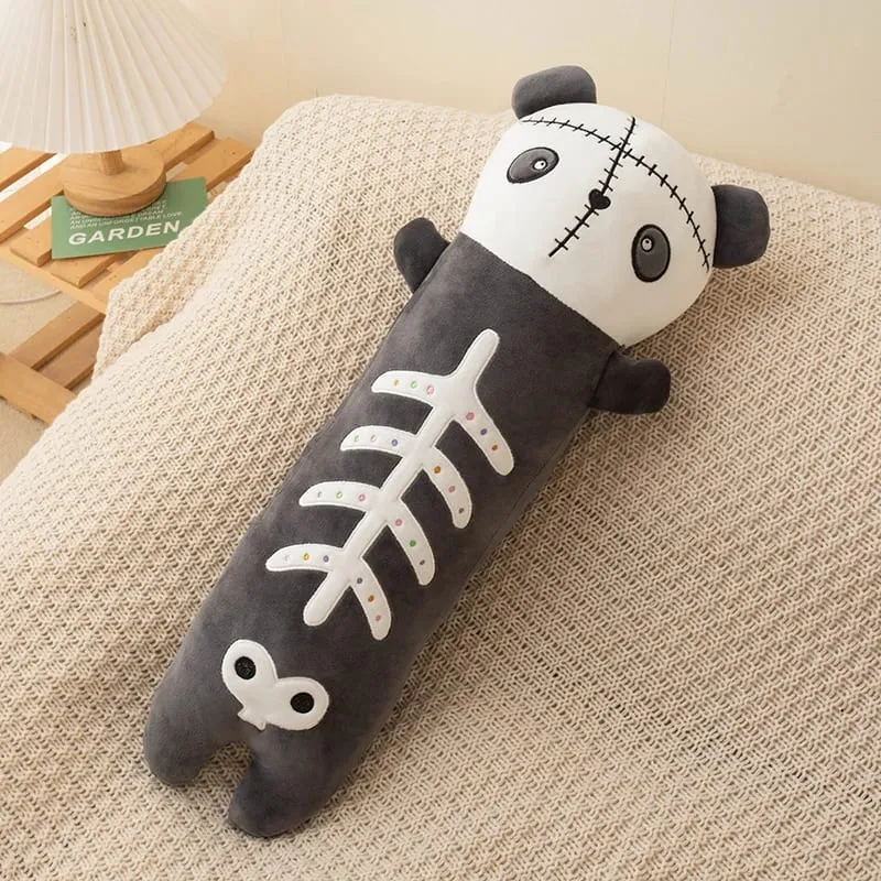 60cm Horror Goth pluszowe zwierzę królik Panda miękka zabawka śliczna poduszka na ciało dekoracja na imprezę halloweenową zabawny prezent dla dziewczynki chłopca — image 11