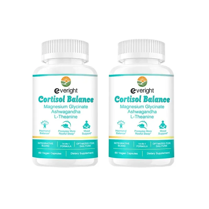 Cortisol Supplement na may Ashwagandha L-Theanine at Magnesium Glycinate – 14-in-1 para sa Stress Relief Mood Balance at Sleep Health — image 9