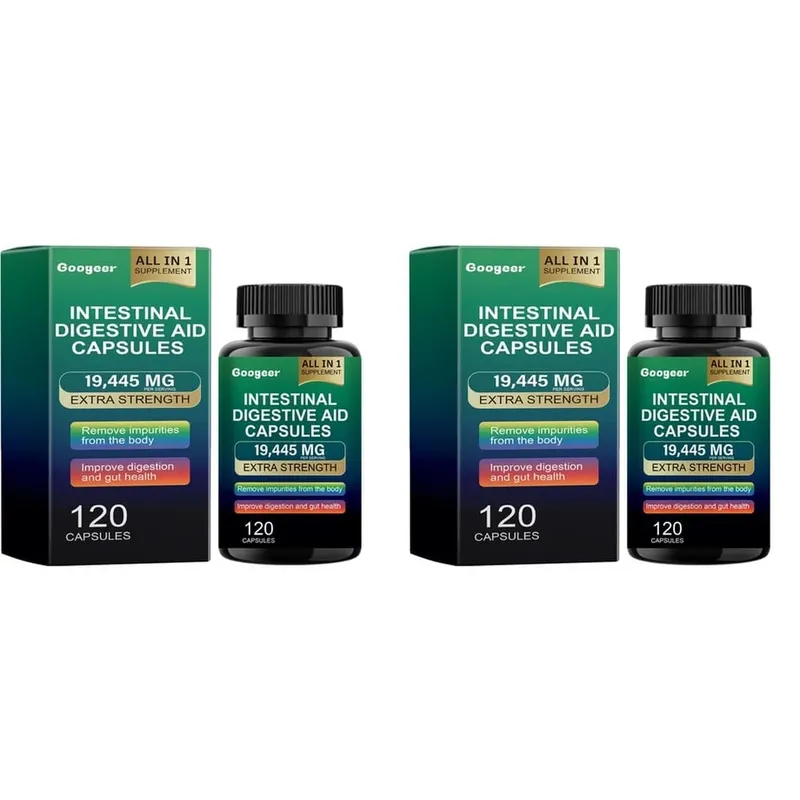 Googeer Intestinal Digestive Aid Capsules Fish Oil Extract Supports Digestion and Gut Health Supports Immunity 120 Capsules — image 8