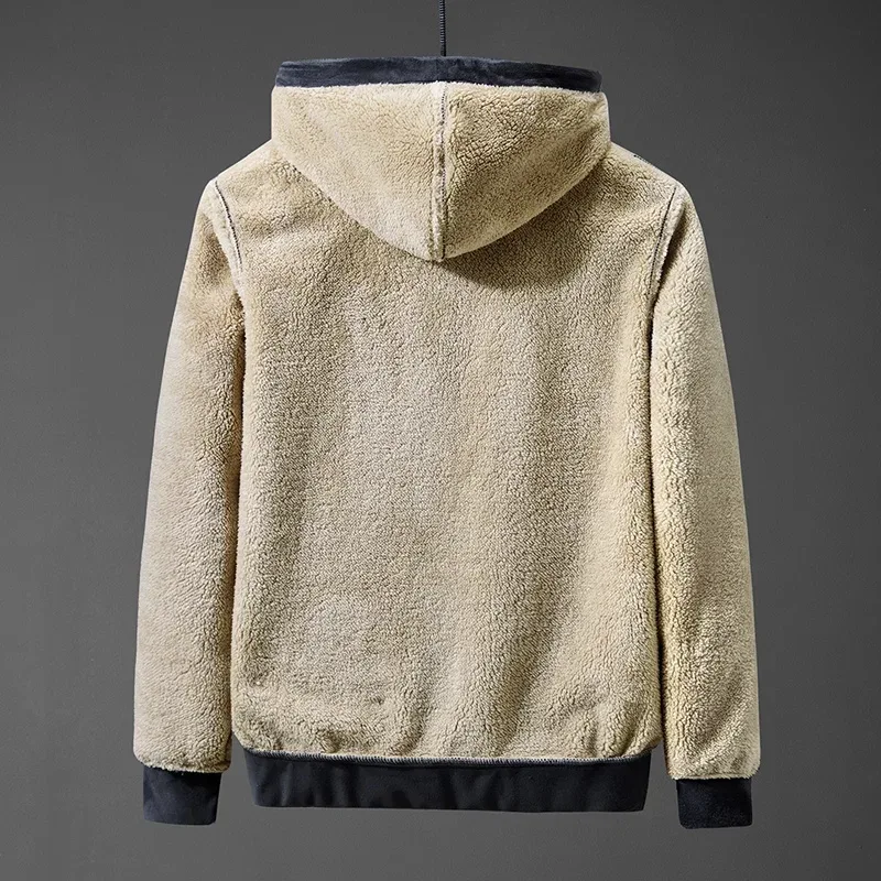 mens Cashmere hoodie men fleece hoodies mens sweatshirts male Lamb cashmere hoodies male oversized hoodie mens clothing hoodies — image 4